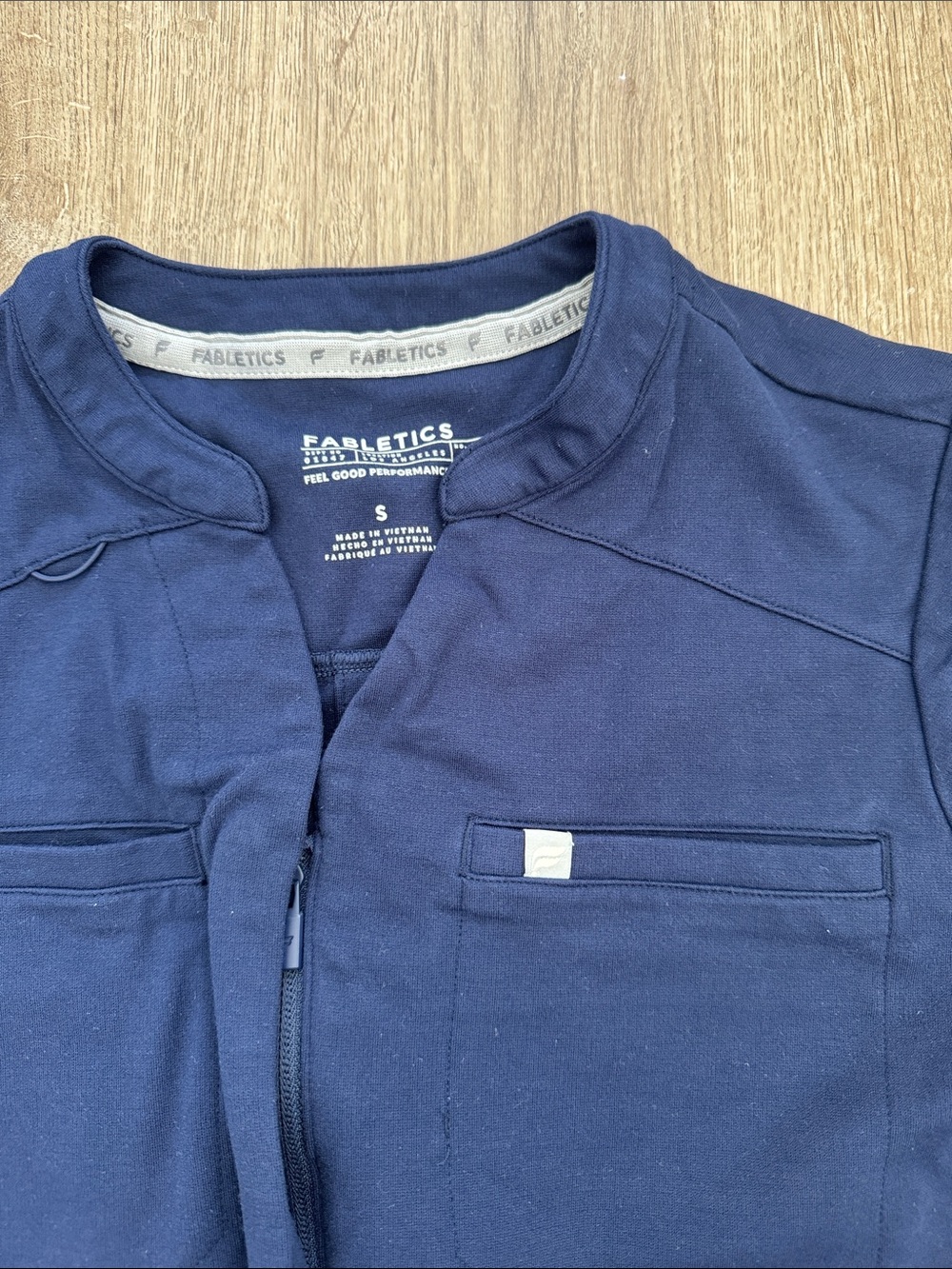 Fabletics Navy Scrub Jumpsuit - Picture 2 of 2